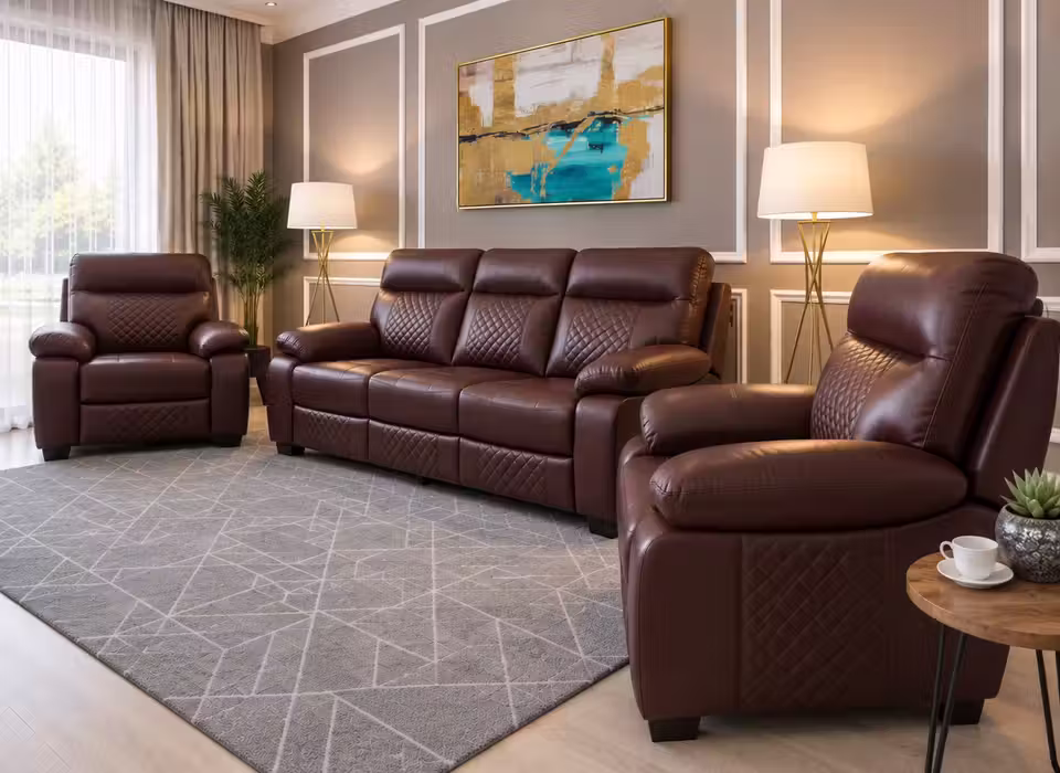 Premium 3+1+1 Sofa Set — right angle