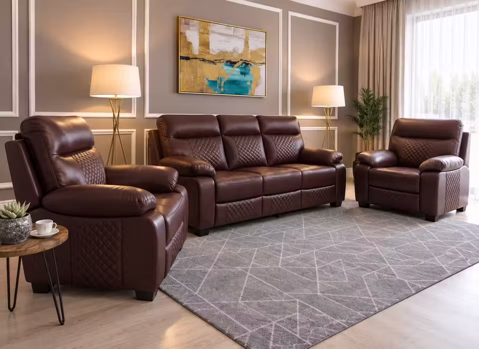 Premium 3+1+1 Sofa Set — left angle